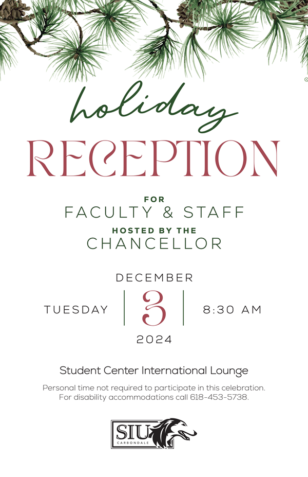 2024 Holiday Reception for Faculty and Staff - hosted by the Chancellor